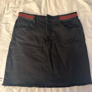 L.T.J black denim skirt
